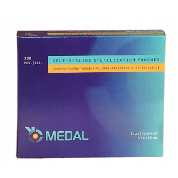 Medal Torebki Foliowo-Papierowe do Sterylizacji 57x100 mm 200 szt