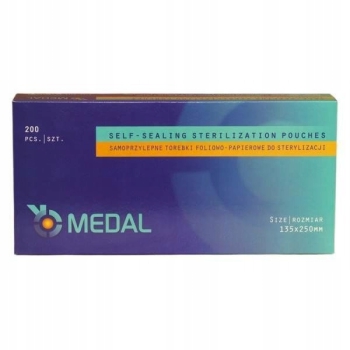 Medal torebki do sterylizacji 135mm x 250mm