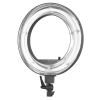 Lampa pierścieniowa Ring light 18' 55W fluorescent czarna + statyw
