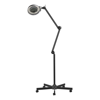 Lampa lupa led S5 + statyw led reg. natężenie światła czarna