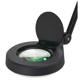 Lampa lupa led S5 + statyw led reg. natężenie światła czarna