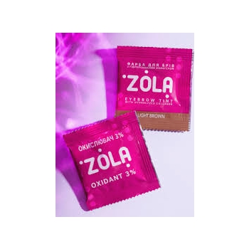 Zola Farbka+oxydant do brwi Light brown 01 (saszetka)