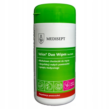 Medisept Velox Duo Wipes Alkoholowe Chusteczki 100 szt