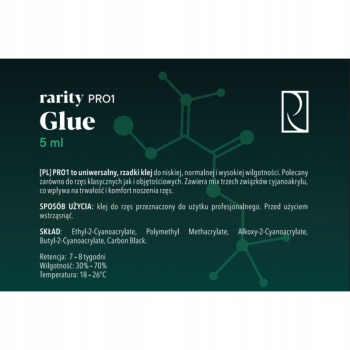 Klej do sztucznych rzęs Rarity PRO 1 (5ml)