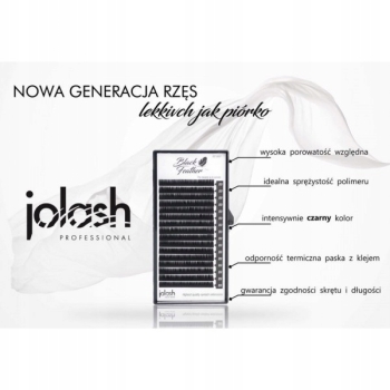 jolash Rzęsy Black Feather - skręt M 0,05 - Mix