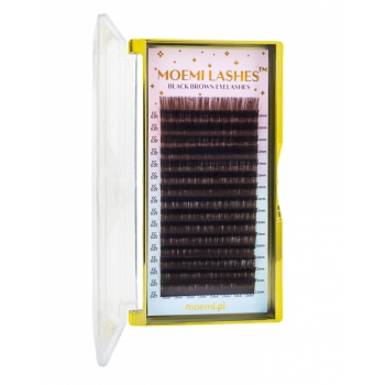Moemi Rzęsy Do Przedłużania Black Brown C 0.07 mix