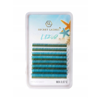 Secret Lashes Rzęsy Do Przedłużania Lazur C 0.07 Mix