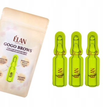 Elan Pielęgnacyjne Ampułki Do Brwi i Rzęs Gogo Brows 10 szt