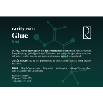 Klej do sztucznych rzęs Rarity PRO 3 (5ml)