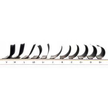 Sztuczne rzęsy do przedłużania Project Lashes V 0,07 5-13mm czarne MIX MATT