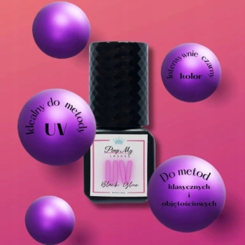 Pimp My Lashes klej UV do przedłużania rzęs black glue 5ml