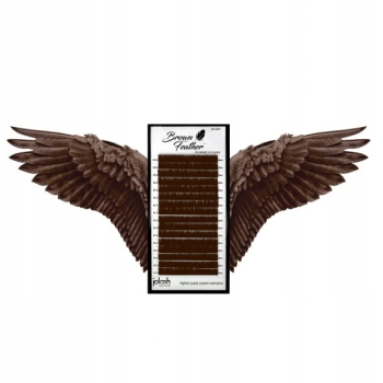 Jolash Brown Feather Lashes Rzęsy Brązowe D 0.07 mix