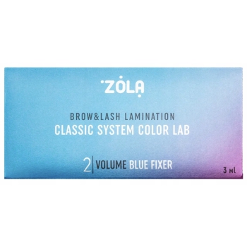 Utrwalacz laminacji rzęs i brwi ZOLA Color Lab 02 Lifting Blue Gel 3ml