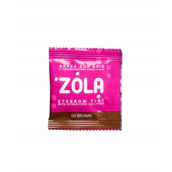 Zola Farbka + Oxydant Do Brwi w Saszetce 03 Brown